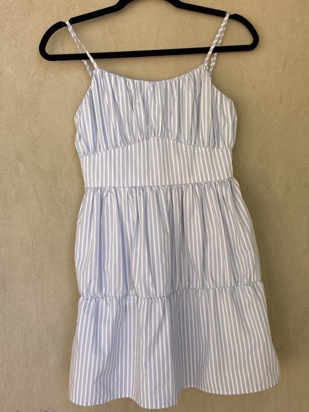 Express Girls' Light Blue & White Striped Sundress
